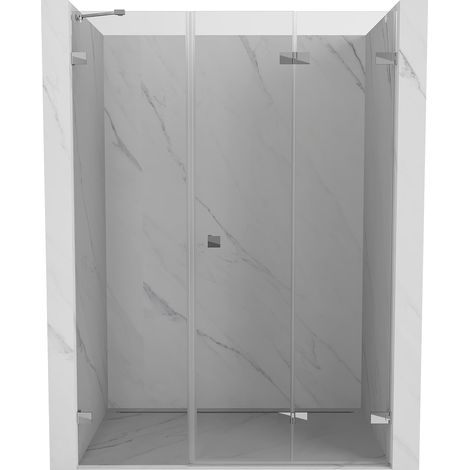 Mexen Lunar-F puerta de ducha plegable derecha 135 cm, transparente, cromo - 836S-135-050-01-00-P (1/5)