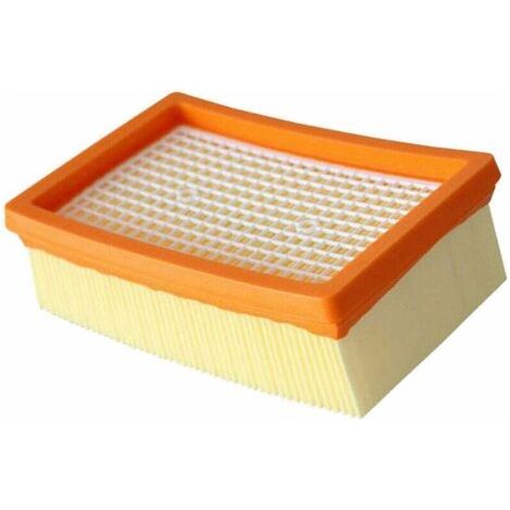Lot de 2 Filtre Remplacement pour Aspirateur WD4 WD5 WD6 MV4 MV5 MV6 plissé Plat (1/4)