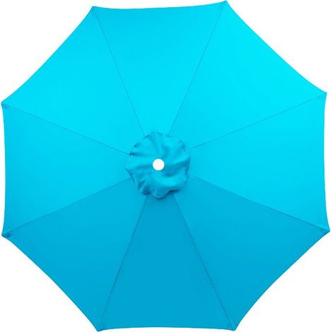 Housse de rechange pour parasol, 8 baleines, 3 m, imperméable, anti-UV, tissu de rechange, Lac bleu (1/5)