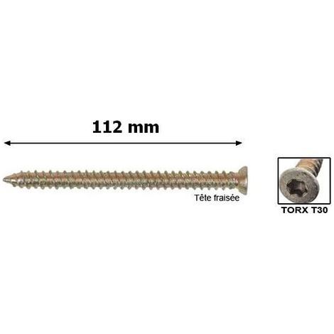 Vis beton TF 7.5x112 bte 50 Ing fixations