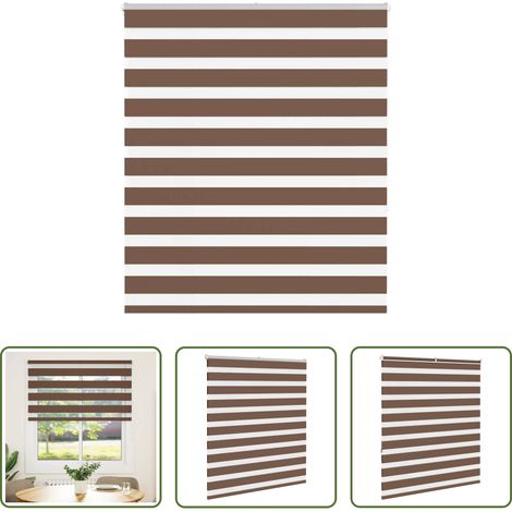 Doppelrollo -  Doppelrollo Braun 135x150 cm Stoffbreite 130,9 cm Polyester (1/5)