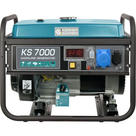 Könner & Söhnen – Groupe électrogène à essence 5,5 kW – Moteur thermique 4 temps – Système de démarrage manuel – Régulateur de tension AVR (1/5)