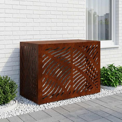 vidaXL Funda para Aire Acondicionado Oxidado 100 x 50 x 70 cm (1/5)