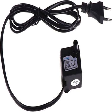 Mini pompe submersible réglable silencieuse et étanche avec ventouse pour fontaine d'aquarium, prise UE 220-240 V (1/5)
