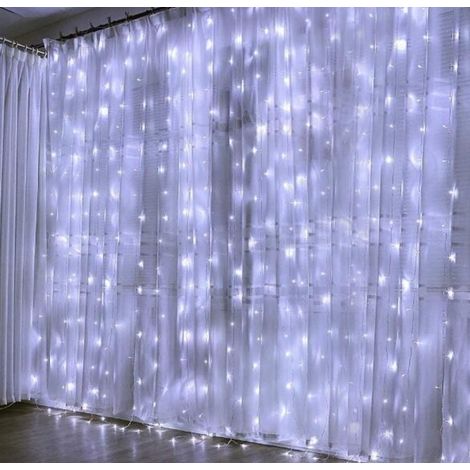 Tenda Luminosa Natalizia con luci a led 300led 3 x 3 mt bianco FREDDO (1/2)