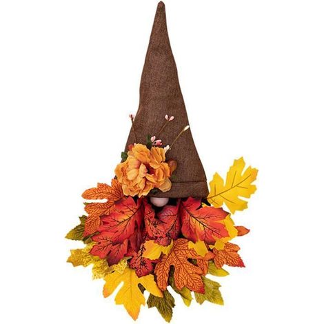 Les décorations de porte d'entrée en forme de feuille d'érable conviennent pour Halloween, Thanksgiving, la fête des récoltes et les couronnes de Noël colorées. (1/5)