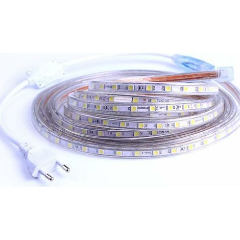 IP65 Wasserdichter 2-m-LED-Streifen – Kaltweiß, 600 Lumen/m – Für dekorative und funktionale Beleuchtung – 220–240 V Wechselstrom (1/5)