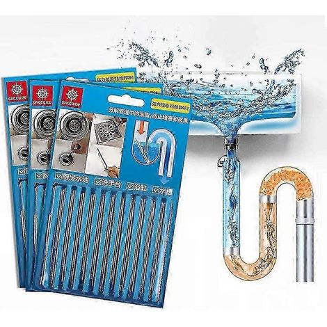 72 bâtonnets nettoyants et désodorisants Sani Sticks pour canalisations de toilettes, égouts, évier de cuisine et tuyaux de lavabo - Fraîcheur longue durée (1/4)