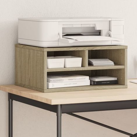 Druckerstand aus Sonoma-Eiche, 49 x 40 x 22,5 cm, Holzwerkstoff (1/5)