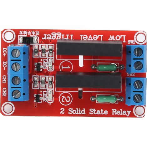 Module relais statique 2 canaux avec fusible, 240 V/2 A, pour bricolage électrique (1/5)
