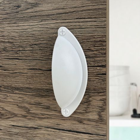 Ouvre&Déco – Poignée de meuble KOKY, nylon blanc mat entraxe 64 mm (1/5)