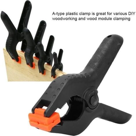 (As shown in the image) Plastic Spring Clip Pack of 6 - Black - Clamping Tool - Specialized - Clamping (1/4)