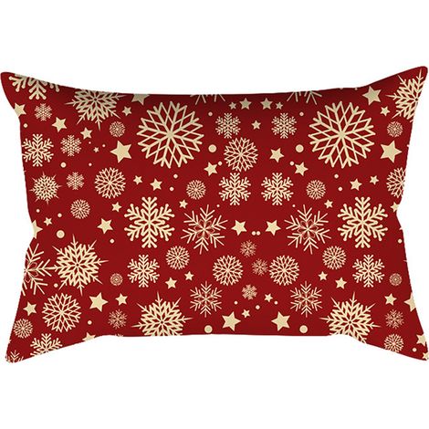 Funda de cojín, diseño navideño, cierre fácil, para interior y exterior, decoración de sala de estar (1/5)