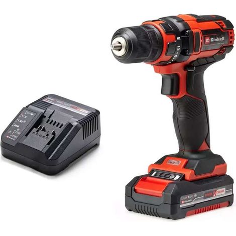 Einhell – Perceuse-visseuse sans fil 18V – 1 batterie 1,5Ah Li-Ion – Couple 38Nm – Mandrin à serrage rapide – Éclairage LED (1/10)