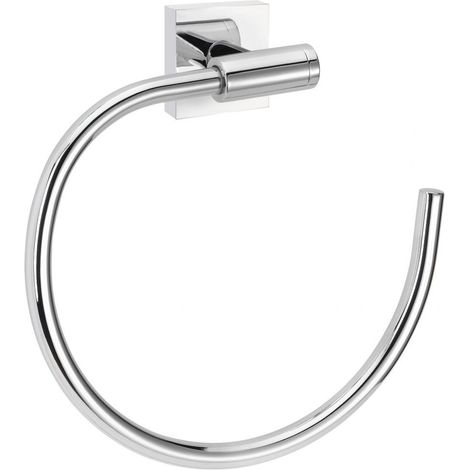 Primaster Handtuchring Classic Cube ohne Bohren Handtuchhalter (1/3)
