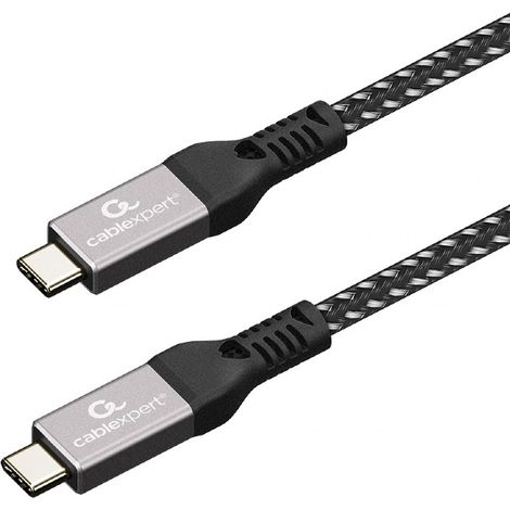 Câble de charge et de données USB 4 Type-C de qualité supérieure Gembird CCBP-USB4-CMCM240-1,5M, 40 Gbit/s, 240 W, 1,5 m (1/3)