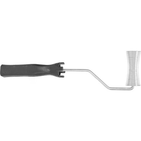 Rouleau en fibre de verre aluminium pour stratifié résine et bulles, 70 mm de diamètre (1/5)