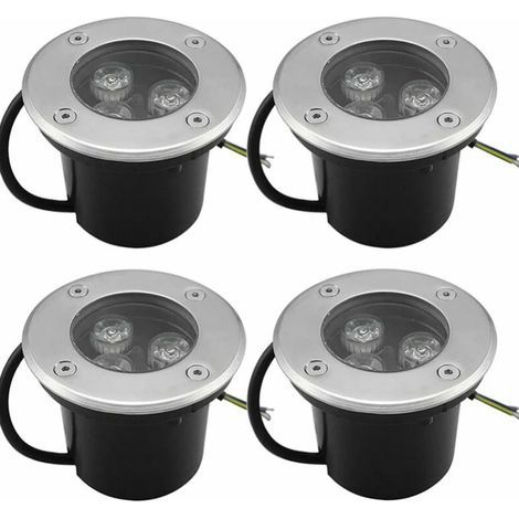 4 PACK Blanc Chaud 3W IP65 Spot LED Encastré Extérieur 270 Lumen Rond Led Terrasse Downlight Lampe D'éclairage De Jardin Extérieur, pour Jardin Chemin Cour Garage (1/5)