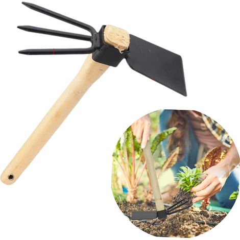 Herramientas de jardinería compactas: Azada y cultivador manual para desherbar y cultivar - Fácil de transportar - OTROS (1/4)