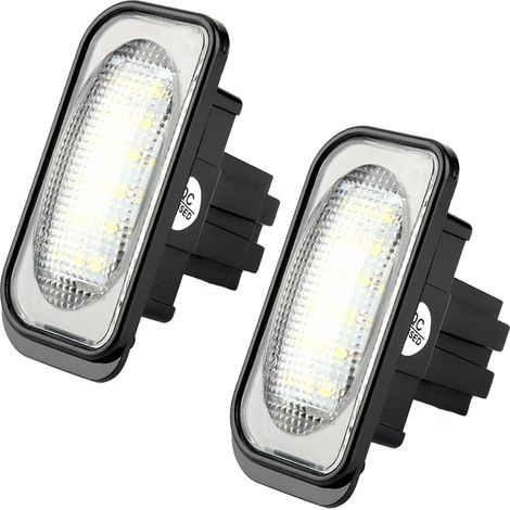 18 feux de plaque d'immatriculation à LED (groupes de feux gauche et droit) compatibles avec Mercedes-Benz Classe C W203 (1/5)