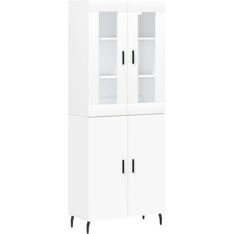 Maison Exclusive - Credenza Bianca 69,5x34x180 cm in Legno Multistrato