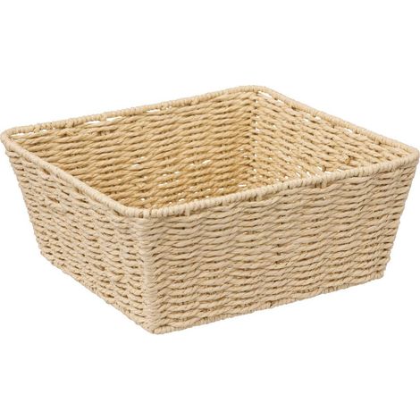 Cestino quadrato intrecciato kord 28 cm - 5five