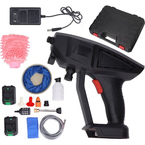 Nettoyeur haute pression sans fil 725psi, kit pistolet à eau électrique avec batterie, prise EU 100-240V (1/5)