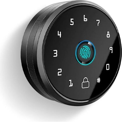 Serrure de porte intelligente Poignée Entièrement Automatique Serrure Intelligente Bouton D'empreinte Digitale Serrure De Porte Déverrouiller Écran Tactile Bluetooth App Verrouillage De Porte D'entrée (1/5)