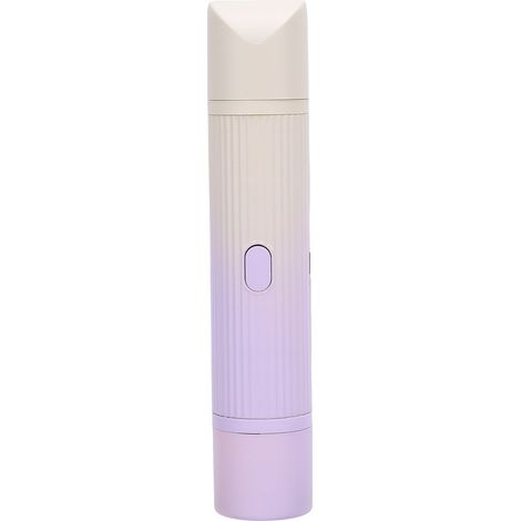 Tondeuse pubienne 2 en 1 pour femmes, double tête, rechargeable, électrique, pour le corps, les jambes, les aisselles et la lèvre supérieure. Dégradé violet. (1/5)