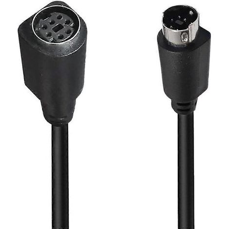 Câble Mini DIN 7 broches de 1,8 mètre, connecteur droit mâle-femelle, âme en cuivre, rallonge (1/5)