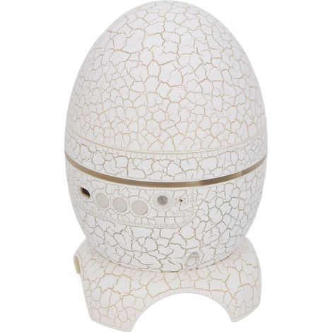 Oeuf Dinosaure Projecteur Céleste Bluetooth Intégré Lecteur Musical Étoiles Multicolores Veilleuse avec Télécommande Blanc (1/5)