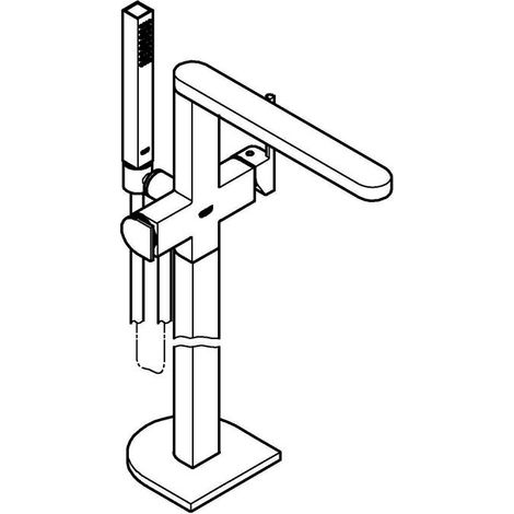 GROHE Plus Einhand-Wannenbatterie, freistehend, Ausladung 282mm, (1/5)