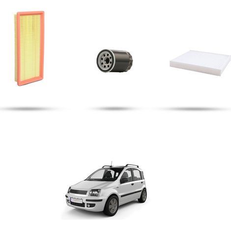 Kit tagliando 3 filtri compatibile con Fiat Panda II 1.4 16v 74kw dal 2006 (1/4)