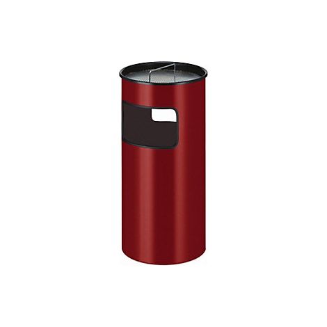 Cenicero combinado  capacidad 50 l  H x Ø 690 x 320 mm  rojo