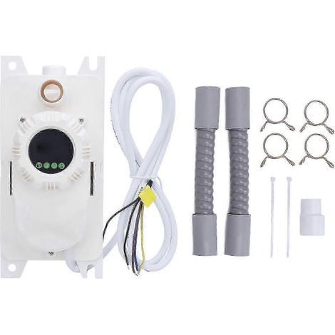 Pompe à condensats pour climatisation, silencieuse, débit 100 litres/heure, hauteur de refoulement 1,2 mètre, alimentation 220 V CA, modèle PCT-100A (1/5)