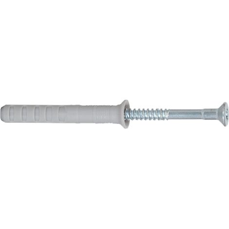 Fischer 100x Taco de clavo N 8 x 120/80 S con tornillo de clavo - 48794