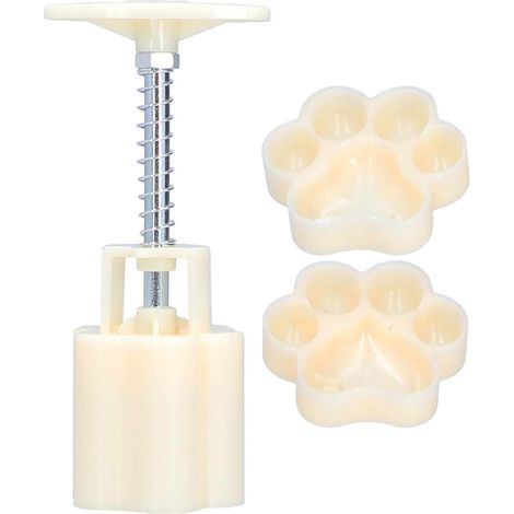 Moule patte d'ours épaisse, outil DIY pressé à la main avec 2 tampons d'impression pour gâteaux, biscuits, desserts – 50g (1/5)