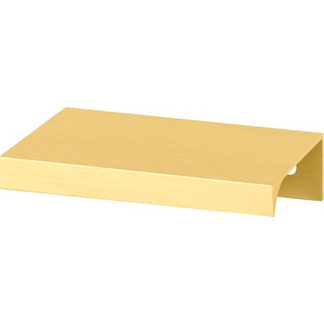 Tirador UA06 dorado Tirador de mueble con borde dorado MAT ligero y duradero UA06 5,2 cm 32/52 (1/5)