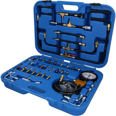BRILLIANT TOOLS Juego comprobador presión gasolina 0 - 10 bar 44 pzs. - BT581400