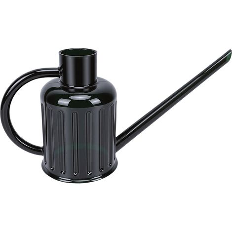 Gießkanne mit langem Ausguss, 1000 ml, Kunststoff, abnehmbarer Ausguss, für Zimmerpflanzen, Garten, dunkelgrün (1/5)