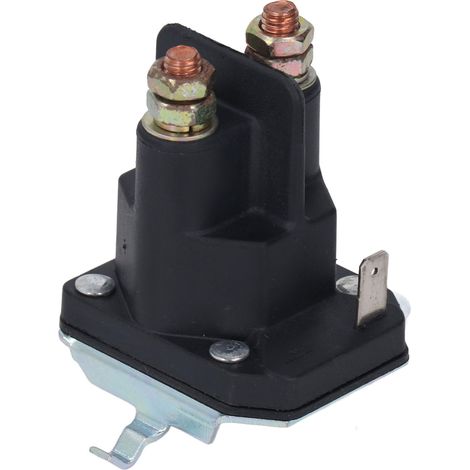 Relais de démarreur 12 V CC pour tondeuse à gazon, pièces de rechange, commutation magnétique à 3 broches pour VTT et motoneiges (1/5)