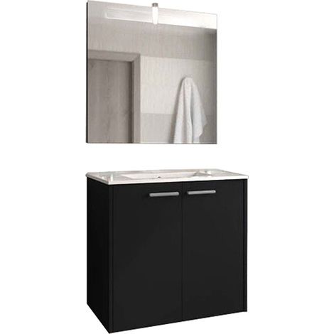 Badezimmermöbel-Set – Schwarz – City - CIT/ELS/S/700/N
