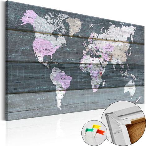 Quadri di sughero - Journey through the World [Cork Map] - 60x40 (1/4)