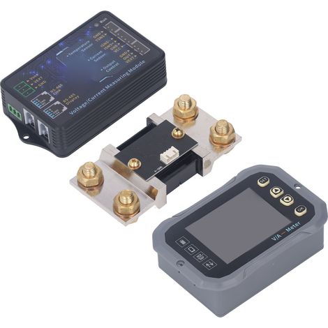 Moniteur de batterie, shunt de capacité 2 voies, indicateur de charge, cuivre haute conductivité, ABS, précision fiable. (1/5)