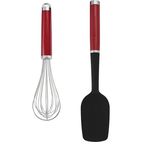 KitchenAid Universal Set da Forno 2 pz con Cucciaio e Frusta – Rosso Impero (1/5)
