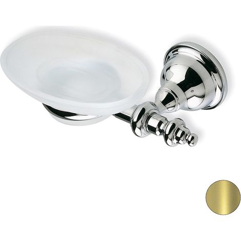 STILHAUS Elite porta sapone in vetro satinato oro codice prod: 000EL0916