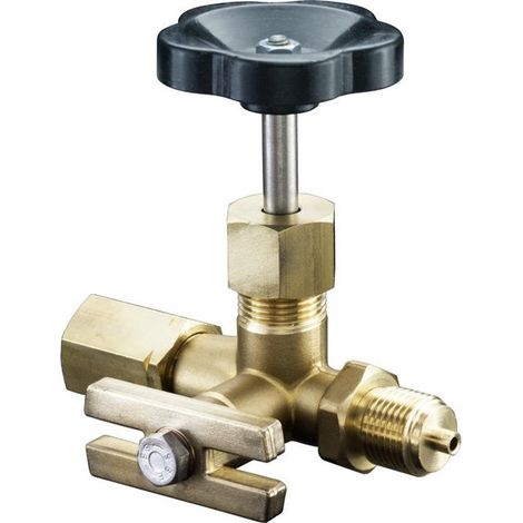 MANOMETRO ACCIAIO / ACCIAIO INOX 1/2 con FLANGIA DI CONTROLLO