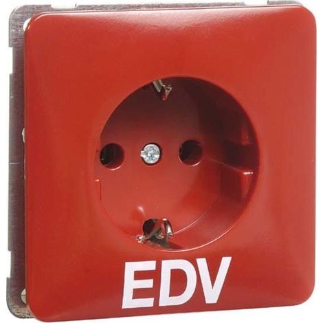 Peha Steckdose SCHUKO rot D 80.6511 EDV