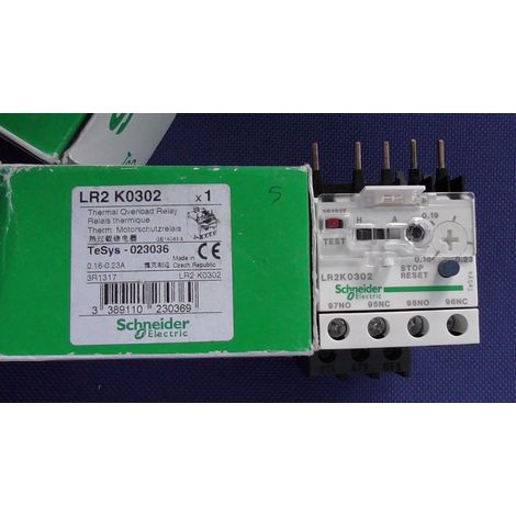 LR2K0302 : 0,16 - 0,23A RELAIS THERMIQUE , SCHNEIDER LR2