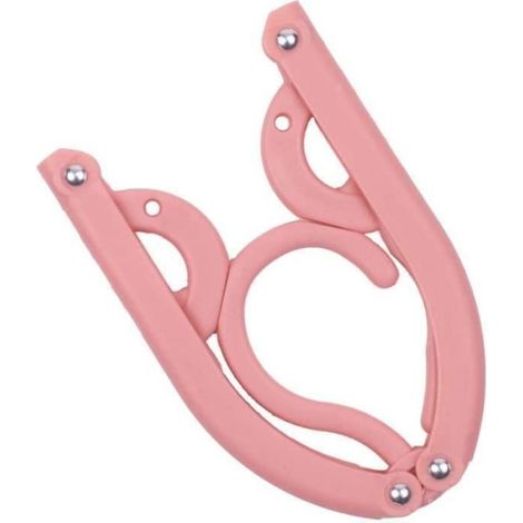 Cintres Pliants - Polypropylène Et Aluminium - 43x16.5cm Déplié 13x7.5cm Plié - Pour Voyage Camping Maison - 10 Pièces (1/3)